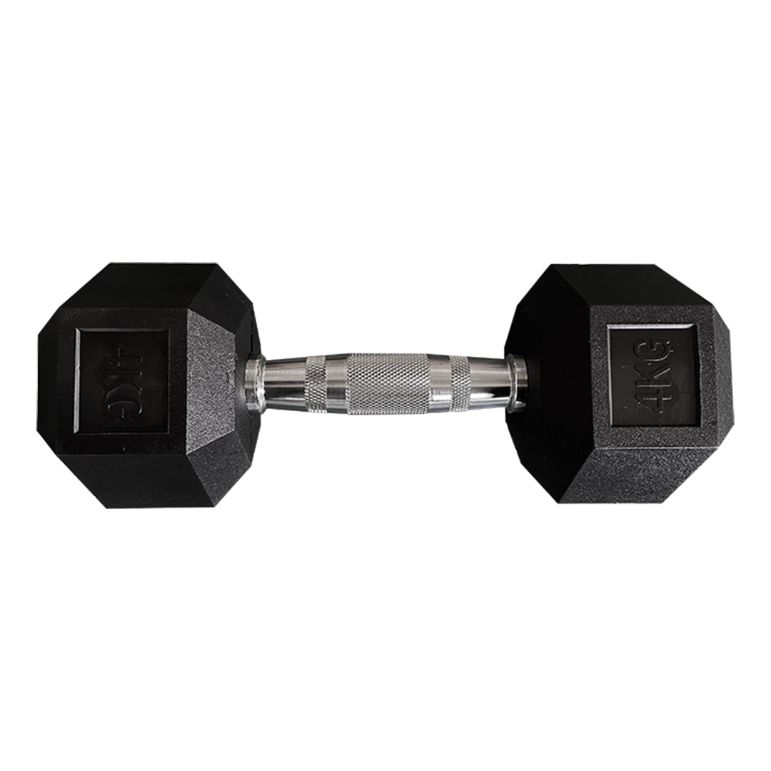 Hexagon Rubber Dumbbell (Kg)