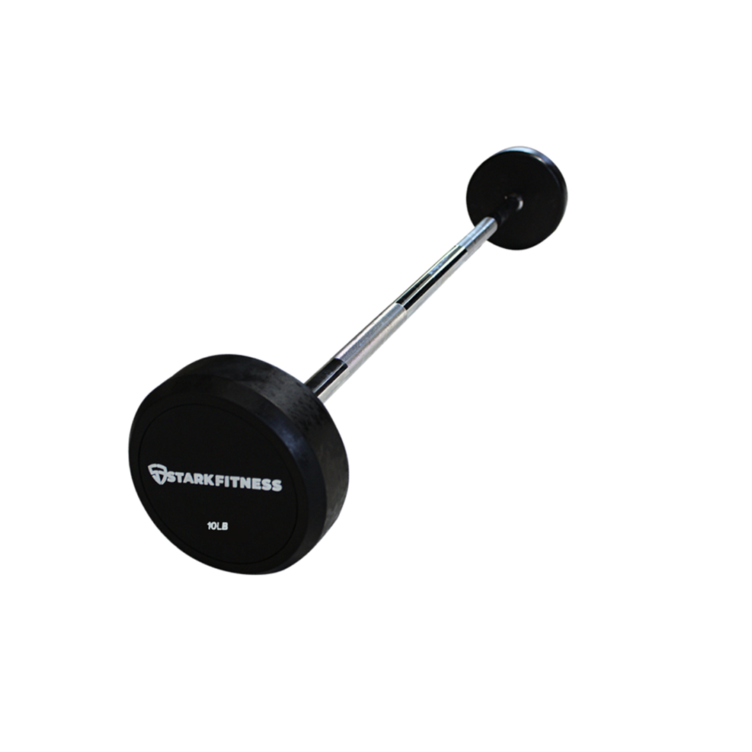 Barbell Rectangular Straight Rubber Fixed Barbell – Stark Fitness