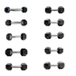 Hexagon Rubber Dumbbell (Kg)