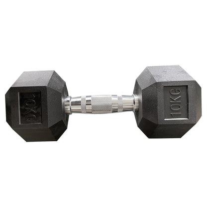 Hexagon Rubber Dumbbell (Kg)