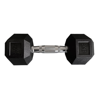 Hexagon Rubber Dumbbell (Kg)