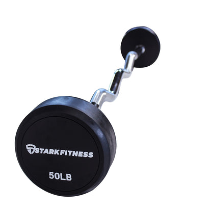 Curl Rubber Fixed Barbell